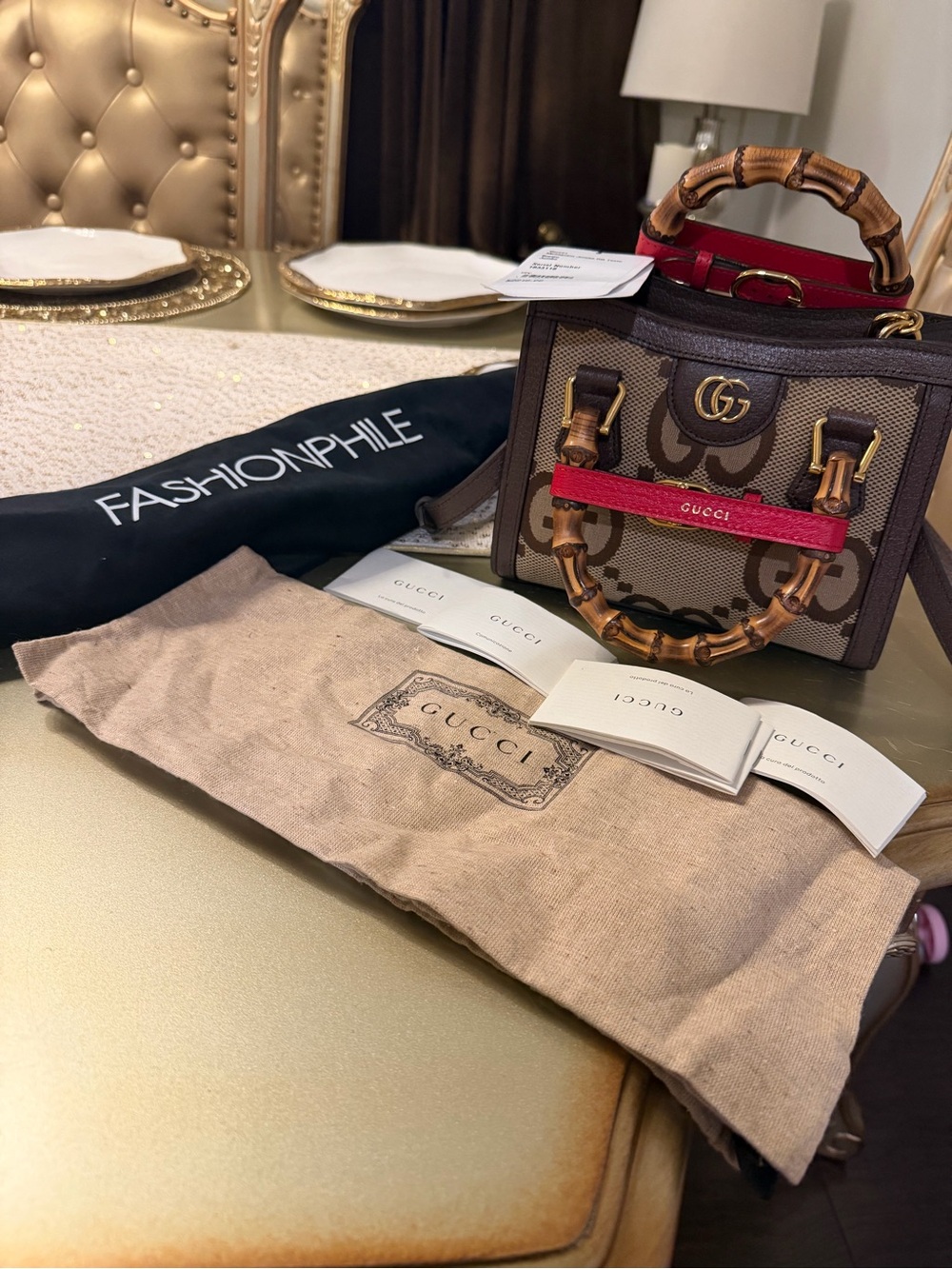 Gucci Handbag with Price Tag